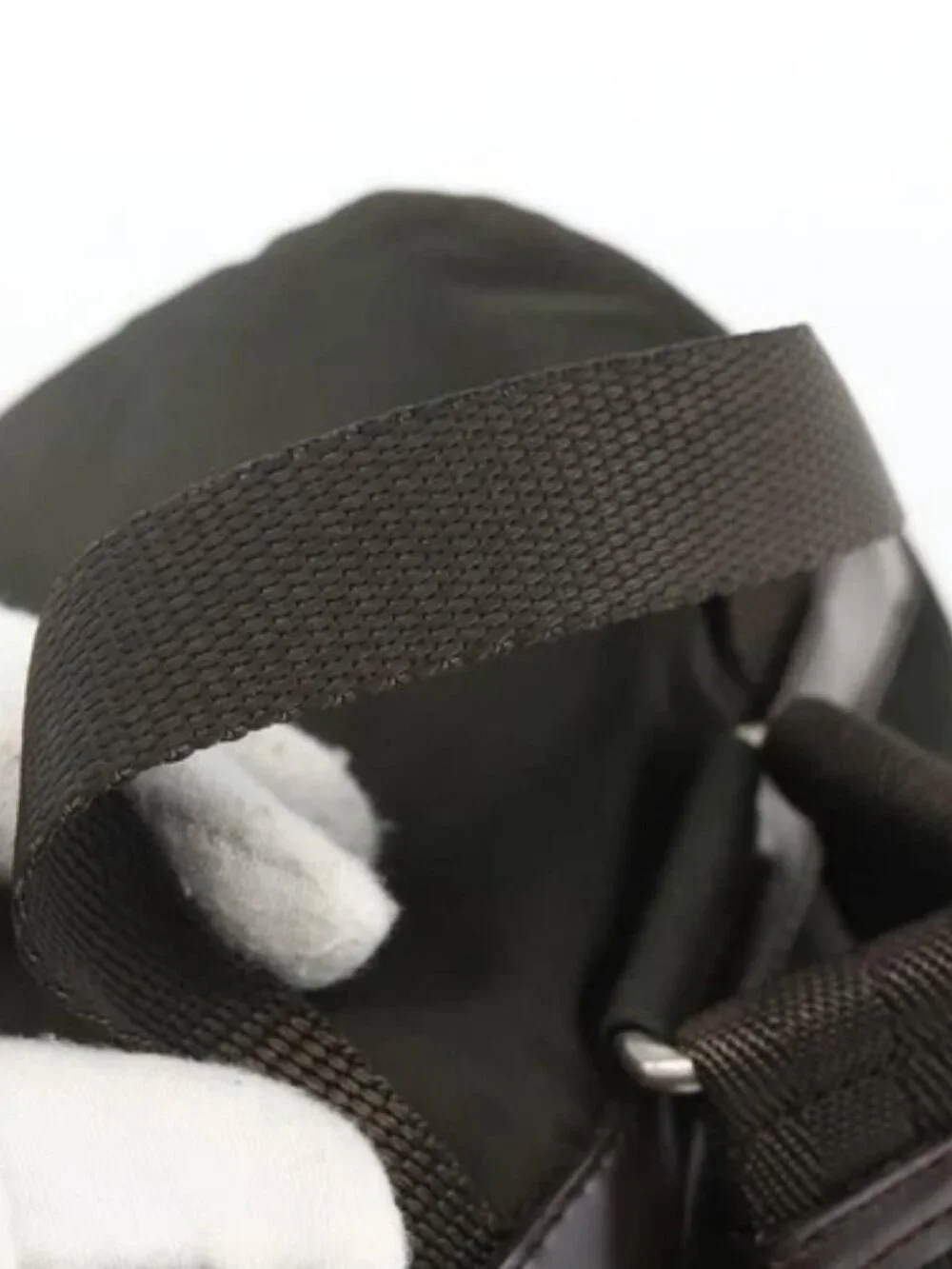 PRADA Backpack Nylon Khaki Silver Auth 164325 - Picture 6 of 16